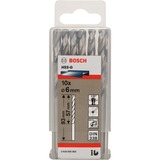 Bosch Metallbohrer HSS-G, Ø 6mm 10 Stück, Arbeitslänge 57mm