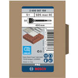 Bosch Spatmeißel SDS-max, 50mm x 400mm 5 Stück