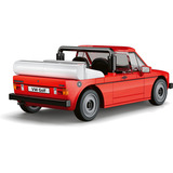 COBI Volkswagen Golf Cabriolet (1979-1993), Konstruktionsspielzeug rot, Maßstab 1:35