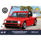 COBI Volkswagen Golf Cabriolet (1979-1993), Konstruktionsspielzeug rot, Maßstab 1:35