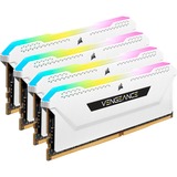 Corsair DIMM 32 GB DDR4-3200 Quad-Kit, Arbeitsspeicher weiß, CMH32GX4M4E3200C16W, Vengeance RGB PRO SL, XMP