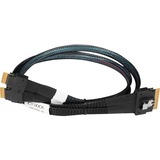 ICY BOX Kabel SlimSAS x8 SFF-8654 > 2x SlimSAS x4 SFF-8654 schwarz, 50cm