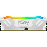 Kingston FURY DIMM 16 GB DDR5-6800  , Arbeitsspeicher weiß, KF568C36RWA-16, Renegade RGB, INTEL XMP