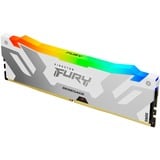 Kingston FURY DIMM 16 GB DDR5-6800  , Arbeitsspeicher weiß, KF568C36RWA-16, Renegade RGB, INTEL XMP