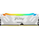 Kingston FURY DIMM 16 GB DDR5-6800  , Arbeitsspeicher weiß, KF568C36RWA-16, Renegade RGB, INTEL XMP