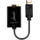Lindy DisplayPort auf VGA Konverter, Adapter schwarz, aktiv