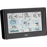 TFA Funk-Wetterstation mit Wind- und Regenmesser WEATHER PRO schwarz