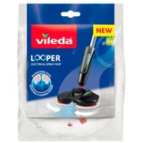 Vileda Ersatzpads für elektrischen Sprüh-Mop Looper, Wischbezug weiß, 2 Stück