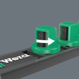 Wera 9607 Nuss-Magnetleiste B Impaktor 1 Steckschlüsseleinsatz-Satz 3/8" schwarz/grün, 10‑teilig, für Schlagschrauber