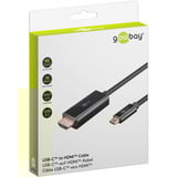goobay USB Adapterkabel, USB-C Stecker > HDMI Stecker, 4K / 60Hz schwarz, 3 Meter