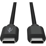 Ansmann USB 3.2 Gen 1 Kabel, USB-C Stecker > USB-C Stecker schwarz, 2 Meter, Laden mit bis zu 60 Watt