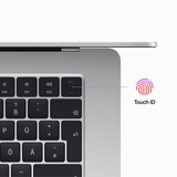 Apple MacBook Air (15") 2023 CTO, Notebook silber, M2, 10-Core GPU, macOS, Amerikanisch, 38.9 cm (15.3 Zoll), 512 GB SSD