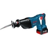 Bosch Akku-Säbelsäge GSA 18 V-LI Professional, 18 Volt blau/schwarz, 2x Li-Ionen Akku 5,0Ah, in L-BOXX