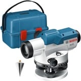 Bosch Professional Optisches Nivelliergerät GOL 20 D Professional blau, Koffer, Maßeinheit 360 Grad