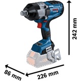Bosch Professional PRO Akku-Schlagschrauber BITURBO GDS 18V-1600 HC Professional solo, 18Volt blau/schwarz, ohne Akku und Ladegerät, 3/4", in L-BOXX