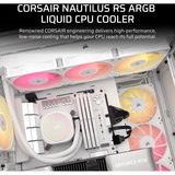 Corsair NAUTILUS 360 RS ARGB Generalüberholt, Wasserkühlung weiß