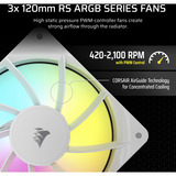 Corsair NAUTILUS 360 RS ARGB Generalüberholt, Wasserkühlung weiß