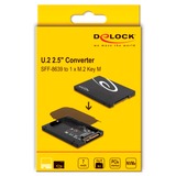 DeLOCK 2.5″ Konverter U.2 SFF-8639 zu M.2 NVMe  schwarz, Key M - 7 mm