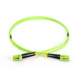 Digitus LWL Patchkabel, Duplex, LC > LC Stecker, Multimode OM5 hellgrün, 10 Meter
