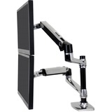 Ergotron LX Dual Monitor Arm, Monitorhalterung silber