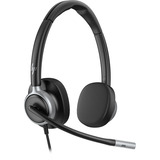 HP Poly Mission 625 kabelgebundenes Stereo-USB-Headset BULK schwarz, USB Type-C und Type-A, PU-Leder-Ohrpolster (Oberflächenmaterial)