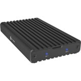 ICY BOX IB-2817M-C32 , Laufwerksgehäuse schwarz, 2 Bay Gehäuse für M.2 NVMe via USB 3.2 Gen 2x2 Type-C