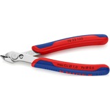 KNIPEX Electronic Super Knips 78 23 125, Elektronik-Zange rot/blau, mit Öffnungsfeder