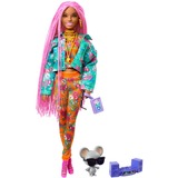 Mattel Barbie Extra Puppe mit pinken Flechtzöpfen