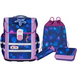 McNeill Ergo MAC Ocean, Schulranzen blau/rosa, 4 teilig