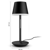 Philips HUE White & Color Ambiance Go tragbare Tischleuchte schwarz