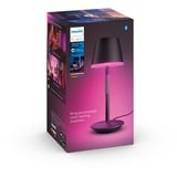 Philips HUE White & Color Ambiance Go tragbare Tischleuchte schwarz