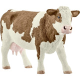 Schleich Farm World Fleckvieh-Kuh, Spielfigur 