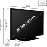 Toshiba 24WV3F63DA, LED-Fernseher 60 cm (24 Zoll), schwarz, WXGA, VIDAA-Betriebssystem