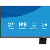 iiyama ProLite X2791HS-B1, LED-Monitor 68.6 cm (27 Zoll), schwarz (matt), FullHD, IPS, HDMI, DP, Lautsprecher, 120Hz Panel