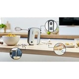 Bosch Home Handmixer Styline MFQ49300 weiß/dunkelsilber, 850 Watt, Rührbesen "FineCreamer"