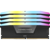 Corsair DIMM 64 GB DDR5-6400 (4x 16 GB) Quad-Kit, Arbeitsspeicher schwarz, CMH64GX5M4B6400C32, Vengeance RGB, INTEL XMP