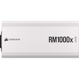 Corsair RM1000x White, PC-Netzteil weiß, 1x 12VHPWR, 8x PCIe, Kabel-Management, 1000 Watt