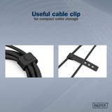 Digitus USB 2.0 Silikon-Kabel USB-C > Lightning, MFI zertifiziert schwarz, 1 Meter, PD 2.0, Laden mit bis zu 60 Watt