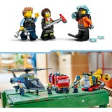 LEGO 60462 City Kombinationsset mit Hubschrauber, Löschauto und U-Boot, Konstruktionsspielzeug 