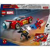 LEGO 76336 Marvel Super Heroes Spider-Man Auto vs. Venomized Wolverine, Konstruktionsspielzeug 