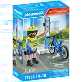 PLAYMOBIL 71732 Action Heroes Polizei Fahrradstreife, Konstruktionsspielzeug 