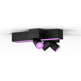 Philips HUE White & Color Ambiance CentrisCross 3er Deckenspot, LED-Leuchte schwarz