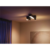 Philips HUE White & Color Ambiance CentrisCross 3er Deckenspot, LED-Leuchte schwarz