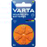 VARTA Hörgerätebatterie Hearing Aid Zinc Air 13, PR48 6 Stück, Größe 13