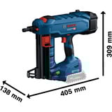 Bosch PRO Akku-Betonnagler BITURBO GNB 18V-38 Professional, 18Volt blau/schwarz, 2x Akku ProCORE18V 4,0Ah, XL-BOXX