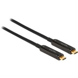 DeLOCK Aktives Optisches USB-C Videokabel 4K 60Hz schwarz, 5 Meter