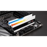 G.Skill DIMM 32 GB DDR5-6400 (2x 16 GB) Dual-Kit, Arbeitsspeicher weiß, F5-6400J3039G16GX2-TZ5RW, Trident Z5 RGB, INTEL XMP