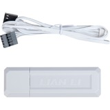 Lian Li UNI FAN SL120 Wireless 3er-Pack inkl. Controller, Gehäuselüfter weiß, 124.5 mm