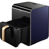Panasonic Heißluftfritteuse NF-CC600AXE schwarz/dunkelblau, 1.450 Watt, Korb 6 Liter, mit Sichtfenster