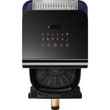 Panasonic Heißluftfritteuse NF-CC600AXE schwarz/dunkelblau, 1.450 Watt, Korb 6 Liter, mit Sichtfenster